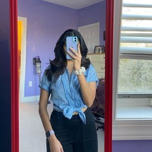 Retro polka dot Top